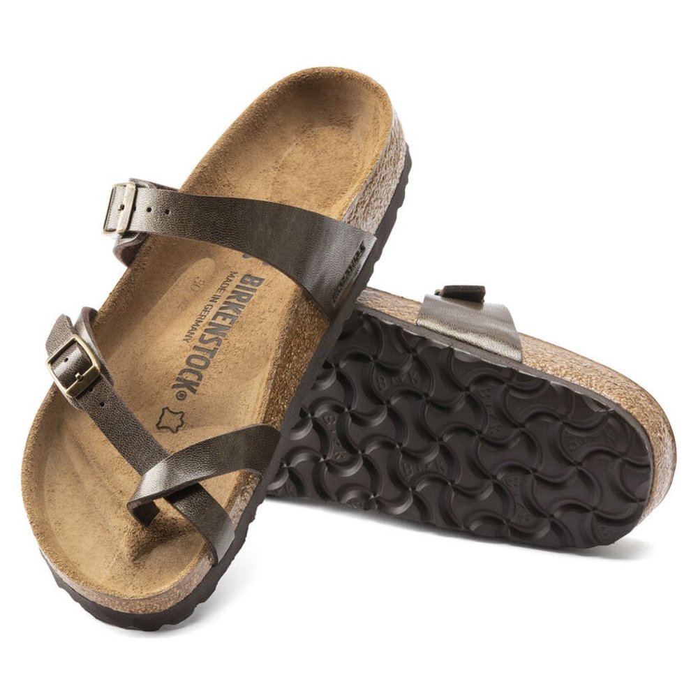 NEW Birkenstock Mayari Birko-Flor® Sandals in golden brown EU 38 regular fit